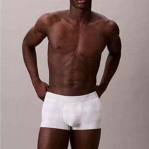 CK Black Print Low Rise Trunk - Harbor Mist